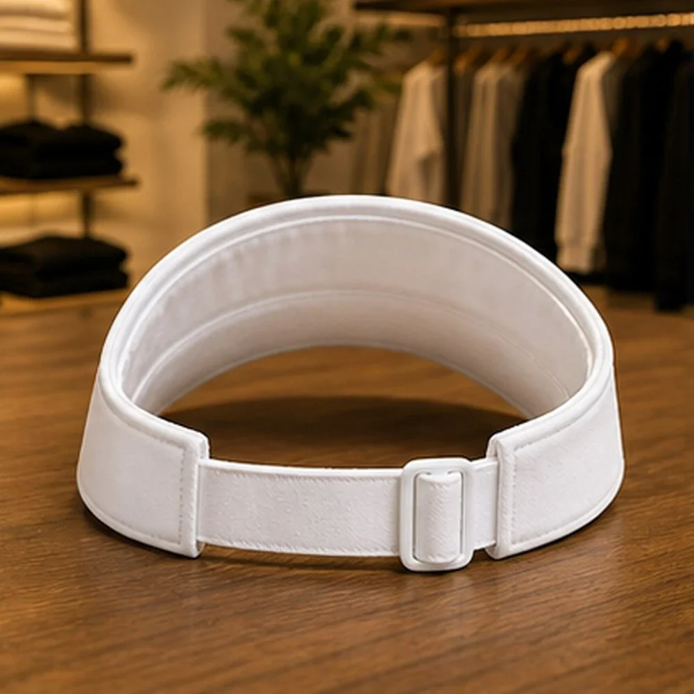 ALO Yoga White Workout Open Top Visor Hat NWT